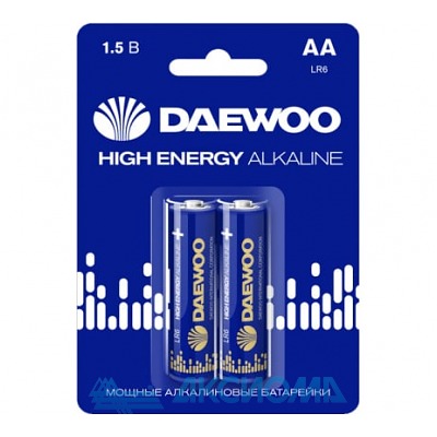   LR6 AA High Energy Alkaline BL-2 DAEWOO: 2/20/480
