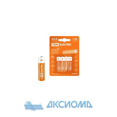   LR03 AAA Alkaline 1,5V BP-4 TDM