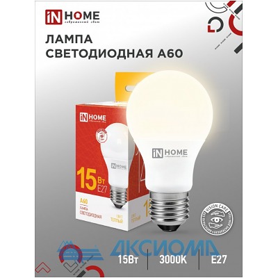   LED-A60-VC 15 230 27 3000 1430 IN HOME