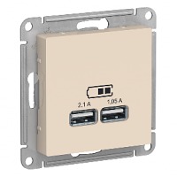  USB 5  1 x 2,1,2  1,05 ATN000233 ATLASDESIGN Schneider Electric (1)