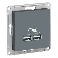  USB 5  1 x 2,1, 2  1,05 ATN000733 ATLASDESIGN Schneider Electric