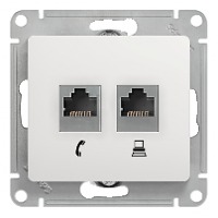  2- RJ45 .5E+RJ11  GSL000185 Glossa Schneider Electric (10)