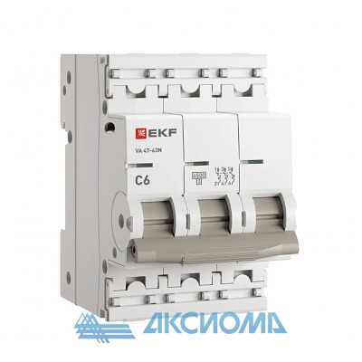   3P  6 (C) 4,5kA  47-63N EKF PROxima
