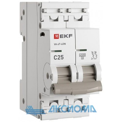   2P 25 (C) 4,5kA  47-63N EKF PROxima