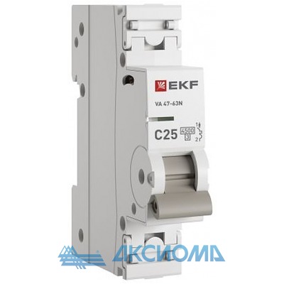 ����������� �������������� 1P 25� (C) 4,5kA �� 47-63N EKF PROxima